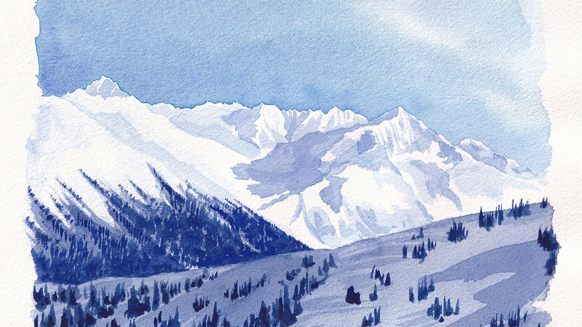 Painting Mountains in Watercolour Intermediate