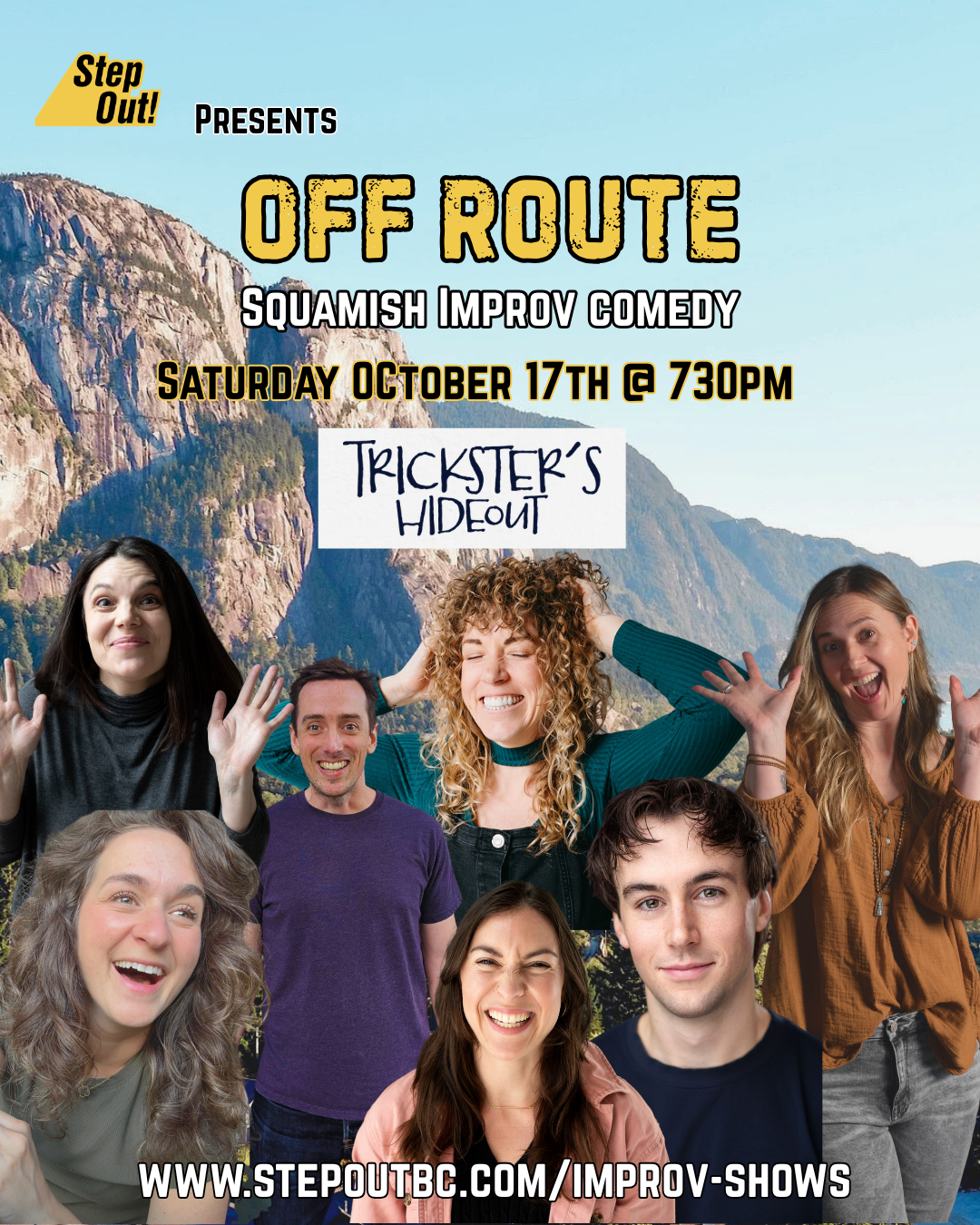 Promotional Image: Off Route Step Out troupe show instagram post 1